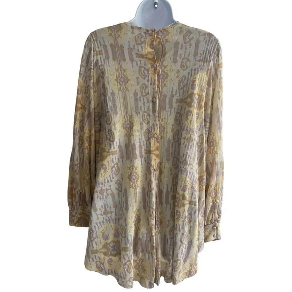 Free People This Is It‎ Tunic Parchment Combo XS Boho